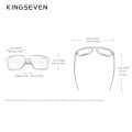 KINGSEVEN Brand Square Retro TR90 Polarized Sunglasses Women Men Carbon Fiber Pattern Design Outdoor Sports Eyewear.