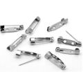 25mm Small Brooch Backs Bar Safety Pins Silver for DIY Craft , Jewelry Making Findings.
