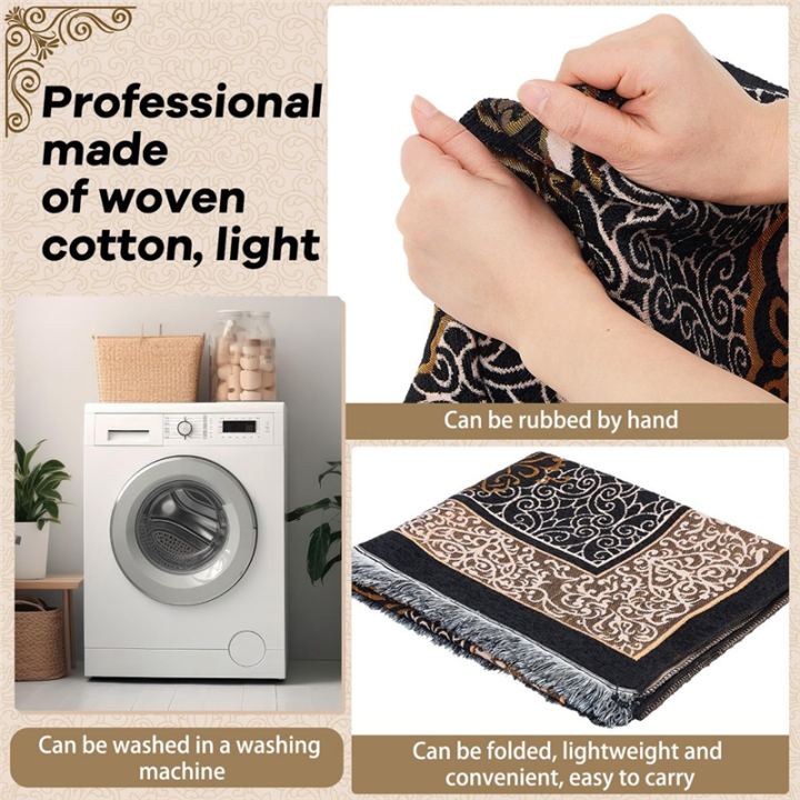 Muslim%20Prayer%20Rug,%20Islamic%20Prayer%20Rug%20Muslim%20Prayer%20Mat%20Eid%20Traditional%20Janamaz%20Sajadah%20Soft%20Islamic%20Set%20Rug%20Mat%20-%20Image%203