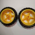 Dual Shaft motor and Wheels Smart Car Robot Gear Motor for arduino, black and yellow pack of 2-Black;Yellow. 