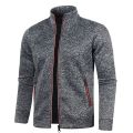 Men's Zipper Jacket Autumn Stand Collar Sweatshirts Long Sleeve Casual Coats Streetwear Male Fleece Sweater.
