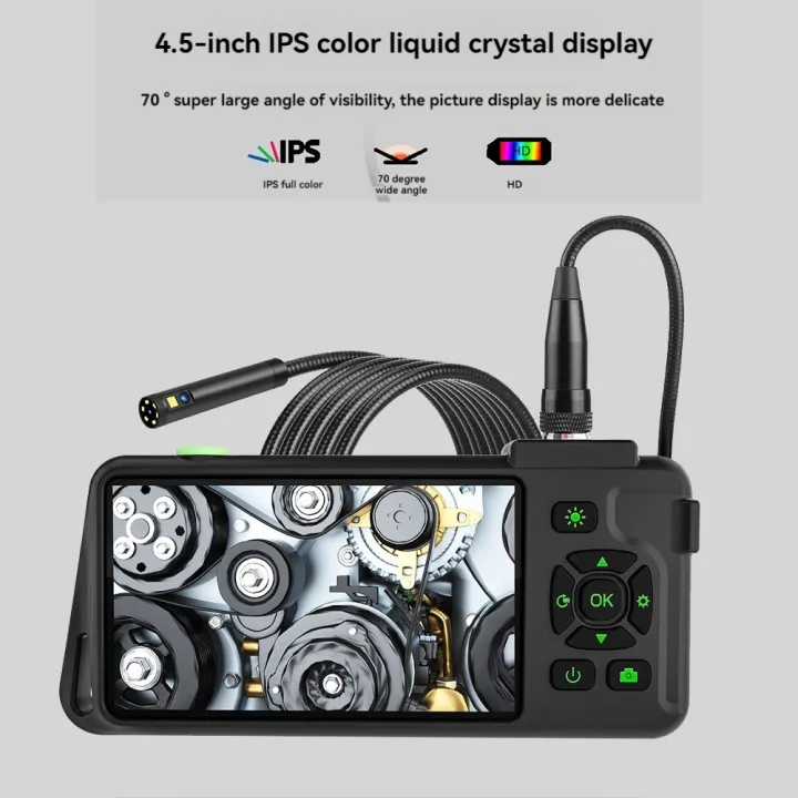 4.5%20Inch%20Inspection%20Camera%20with%20Light%201080P%20HD%20Borescope%20Camera%20IP67%20Waterproof%20Snake%20Sewer%20Camera%207.9mm%20Triple%20Lens%2015m%20-%20Image%203