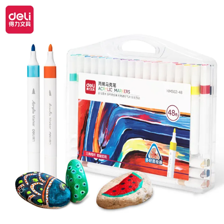 Deli%20acrylic%20marker%20pen%20set%20waterproof%20student%20kids%20art%20painting%20watercolor%20pen%2012/24/36%20stationery%20wholesale%20-%20Image%205