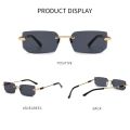 XJiea Rectangular Rimless Sunglasses,Fashion Men Outdoor Sun Glasses,Summer Women Decorative Eyewear,Shopping, Drive to Wear. 