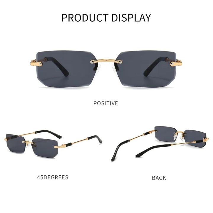 XJiea%20Rectangular%20Rimless%20Sunglasses,Fashion%20Men%20Outdoor%20Sun%20Glasses,Summer%20Women%20Decorative%20Eyewear,Shopping,%20Drive%20to%20Wear%20-%20Image%204