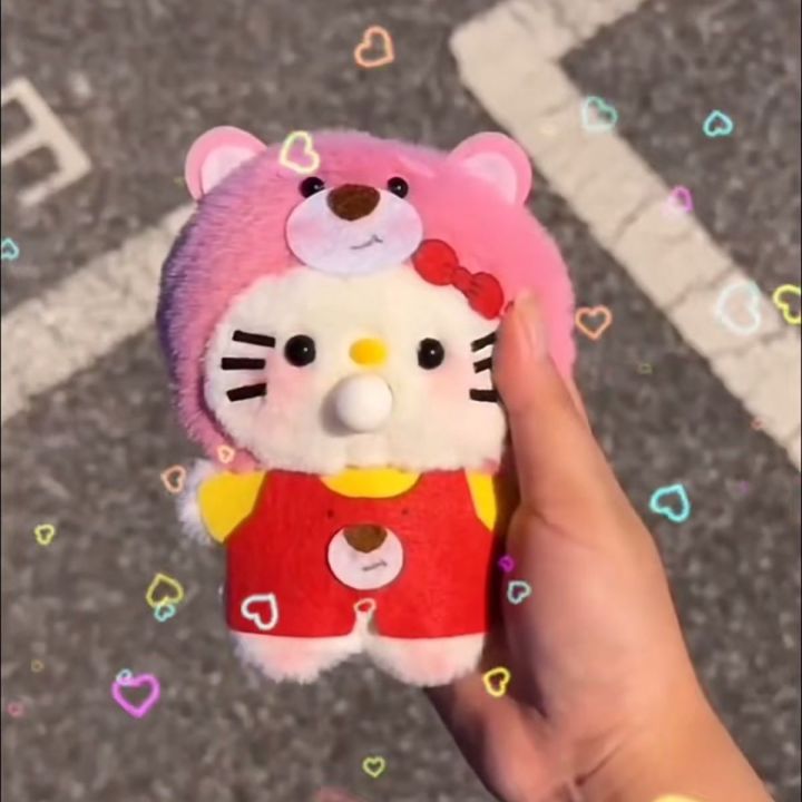 Stuffed%20Toys%20Strawberry%20bear,%20Kitty%20cat,%20squeak,%20spitting%20bubbles,%20handmade%20DIY%20Xiaohongshu,%20the%20same%20plush%20material%20package,%20recording%20doll%20-%20Image%203