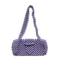 Custom handmade beaded Xiaohongshu Internet celebrity armpit shoulder bag, multi-color acrylic beads, hand-worn beaded bag.
