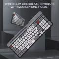 JEDEL-K37 Ultra Fast Response Wired Gaming Office Keyboard Time Silent Button Film Switch Simple And Exquisite Ergonomic Suitable For Computers.