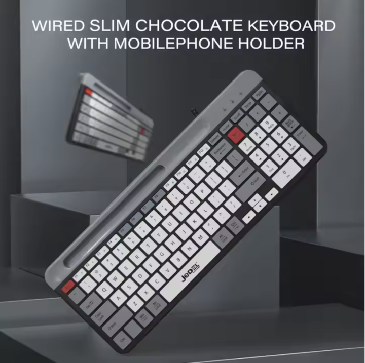 JEDEL-K37 Ultra Fast Response Wired Gaming Office Keyboard Time Silent Button Film Switch Simple And Exquisite Ergonomic Suitable For Computers