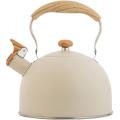 2.5L Teapot Stainless Steel Whistling Tea Kettle Stovetops Food Grade Tea Pot With Heat-Proof Handle For Gas Induction Cookers-2.5L. 