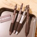 4 Pieces/Pack 0.5mm Coffee Series Gel Pen Set, Soft Touch Writing Pen, Black Refillable Stationery, Office Supplies,Student. 