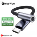 (New) bluewow 09U type C to 3.5mm adapter jsaux aux USB C to 3.5mm headphone jack audio adapter cable for Xiaomi Mi iPad Pro Samsung Galaxy S20.