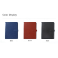A4 Leather Folder Multifunctional Business Contract Folder with Notes Business Stationery Folder Brown. 