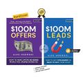 Combo of 2 Books by Alex Hormozi ($100M Leads & $100M Offers). 
