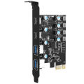 PCI Express Card 2Port USBA/ USBC 5Gbps USB3.2 Gen1 USB3.0 PCIE Card Expansion Add On Card Adapter For Windows/MacOS/Linux Leima.