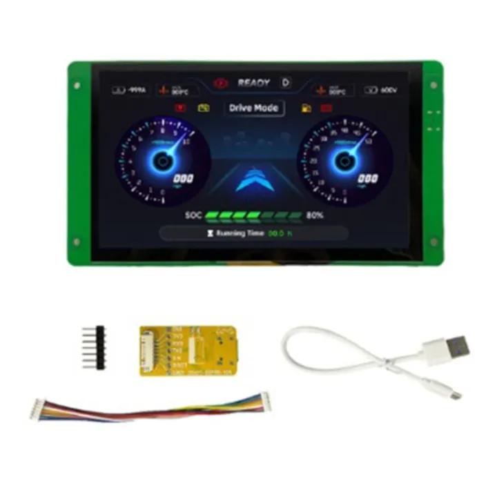 ESP32 Development Boad 7 Inch Capacitive Touch 800x480 Display ESP32-S3R8 MCU Optional RS485 Audio for Smart Home(B) Easy Install