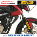 Fork Tube Sticker for   Apache Bike - 8 Angle Design  ( Waterproof & Premium quality) / Bike Sticker Gallery. 