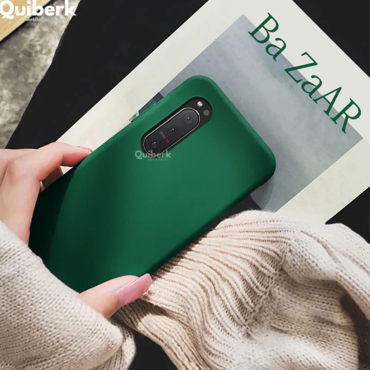 Quiberk%20for%20Sony%20Xperia%205%20II%20Shockproof%20Anti-Slip%20Soft%20TPU%20Sandstone%20Matte%20Back%20Case%20Cover%20-%20Image%202