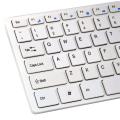 Wireless Slim White Keyboard + PC and Wireless Optical Mouse set for Laptop. 