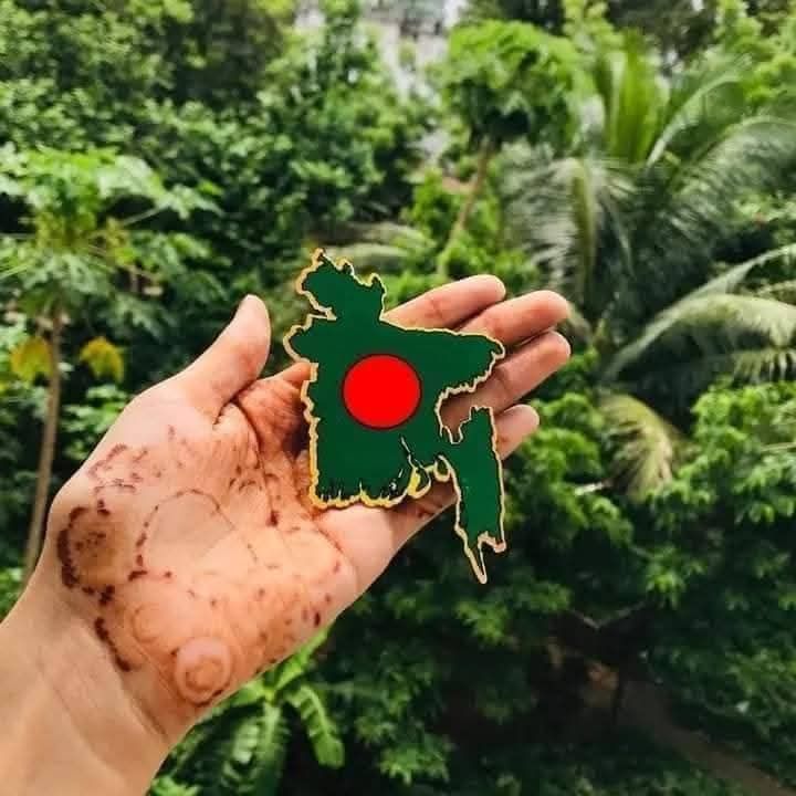 Fridge Magnet Acrylic Bangladesh Green Map