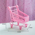 5ZW Pink Girly Heart Shopping Cart Mini Trolley Small Cart Birthday Cake Ornament Kids Girl. 