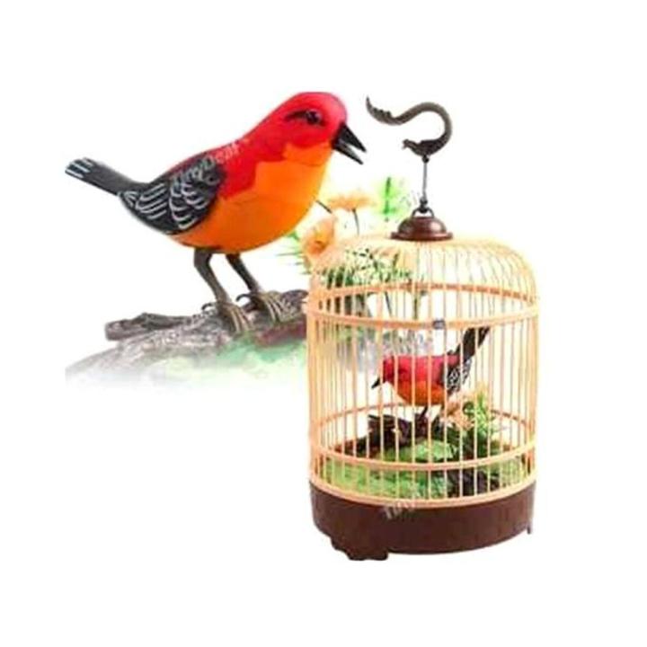Realistic Singing and Chirping Bird Toy - Multi-color