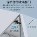 Aluminum hinge damping buffer aluminum alloy glass door narrow frame cabinet two-stage hydraulic aircraft spring. 