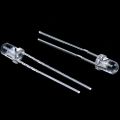 JAEEE 40 Pieces 3mm White LED Lamp Light Emitting Diode DC 2.5V-3V. 