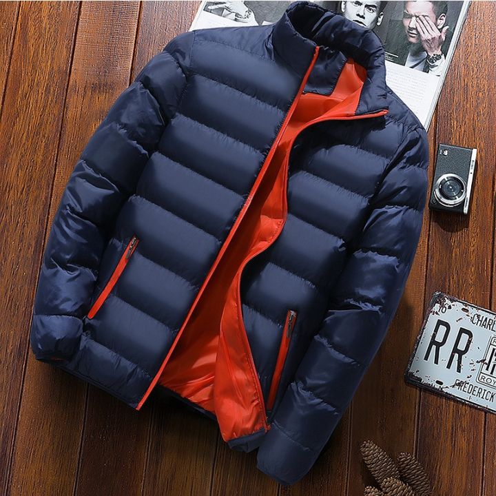 men's%20Thick%20Parka%20Jackets%20Winter%20Casual%20coats%20Mens%20Outwear%20Solid%20Stand%20Collar%20Male%20Windbreak%20Cotton%20Padded%20Down%20Jacket%20-%20Image%203