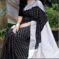 Black Colour Dhupyan Saree For women.