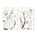 3D wall Sticker Self adhesive for Home decor - white flower tree branch. 