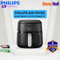 Philips NA231/00 Airfryer 2000 Series - 6.2L Capacity, RapidAir Technology, Up to 90% Less Fat, 13-in-1 Cooking, Touchscreen, Cooking Window.