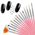 15pcs Nail Art Painting Brush Set UV Gel Nail Polish Pen Brush Acrylic Nail Design Kit DIY Painting Drawing Gel Paint for Nails Art Polish Thin Brush. 