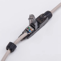 RJ45 Cat6A UTP LAN Cable Network Extender Tool-Less Extension Connector for Adapter Connection Junction Box. 