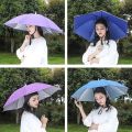 Outdoor Head Umbrella Hat Fishing Umbrella Caps Anti-Rain Foldable Travel Hiking Beach Fishing Umbrellas Hat Rain Gear Parasol. 