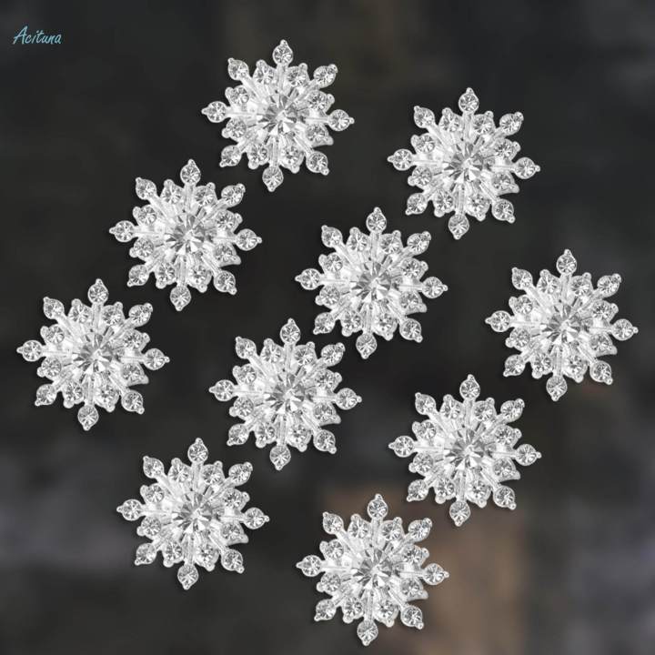 10Pcs%20Crystal%20Flower%20Button%20DIY%20Accessories%20Scrapbook%20Rhinestone%20Flatback%20Embellishment%20Hair%20-%20Image%203