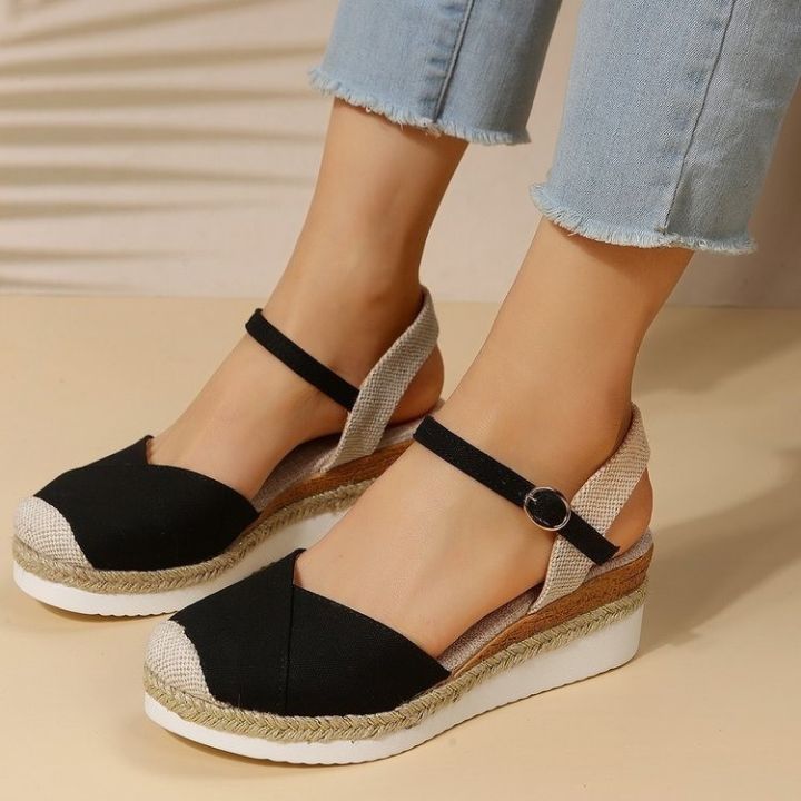 Women%20Closed%20Toe%20Wedge%20Sandals%20Women%202023%20Summer%20Buckle%20Strap%20Gladiator%20Shoes%20Woman%20Fashion%20Espadrilles%20Platform%20Sandalias%20Mujer%20-%20Image%205