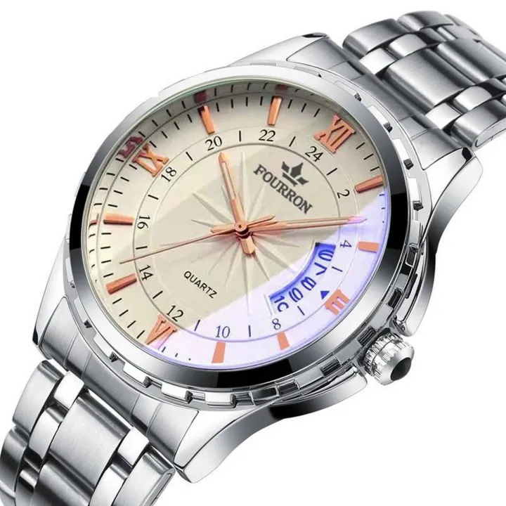 FOURRON%20Fashion%20Watch%20For%20Men%20Business%20Luminous%20Calendar%20Stainless%20Steel%20Strap%20Quartz%20Wristwatch%20688%20-%20Image%205