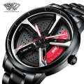 SVJ Car Hub Modification rs7 Men's Hydraulic 3D Hollow Quartz Watch.