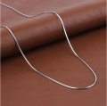 Silver plated Stainless Steel Round Snake Chain For Men And Boys. 