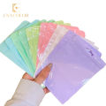 10Pcs Sealable Bag Macaron Color Packing Bag Earrings Jewelry Storage Bags 10.5*15CM. 