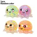 1pcs Kawaii Octopus Ball Anti Stress Squeeze Fidget Toys Glowing Light Funny Antistress Squishy Toy Kids Gift. 