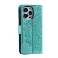 Totem Flower Embossed Leather Phone Case For iPhone 15 Pro Max/iPhone 15 Pro/iPhone 15/iPhone 15 Plus.