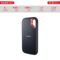 SanDisk 2TB Extreme Portable SSD USB-C, USB 3.2 Gen 2, IP65 Water and Dust Resistance, Updated Firmware - External Solid State Drive (1050Mb/s R, 1000Mb/s W) # SDSSDE61-2T00-G25. 