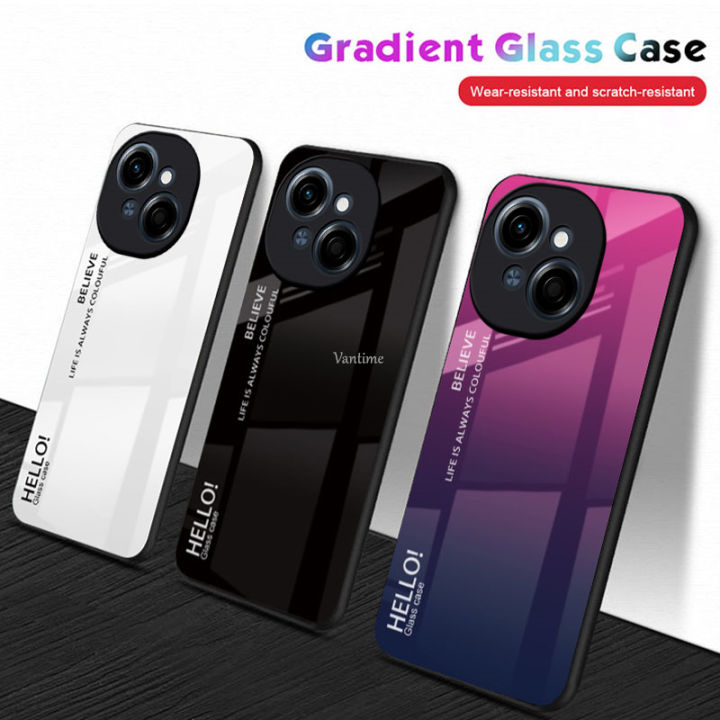 Vantime%20for%20Tecno%20Spark%20Go%201%204G%20Case%20Gradient%20Phone%20Back%20Hard%20Glass%20Cover%20-%20Image%203