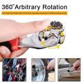 52-in-1 Universal Socket Wrench – Multifunction All-in-One Spanner Tool with 360° Rotating Head, Heavy Duty Wrench for Car, Bike, and Home Repair.