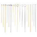 50/100Pcs Gold Color Stainless Steel Heads Eye Flat Head Pin Ball Head Pins for DIY Earrings Jewelry Making Accessories. 