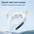 Electric Neck Massager EMS Pulse Rechargeable USB Cervical Traction Therapy Massage Stimulator Pain Relief Heating Massager. 