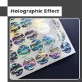 280/580pcs Circular tamper proof hologram stickers custom warranty seal sticker Genuine security label with Unique serial number. 