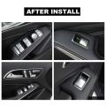 2 Pcs Hood Catch Spring Safety 2048800127 with Inner Door Armrest Window Switch Button Trim Cover Sticker.